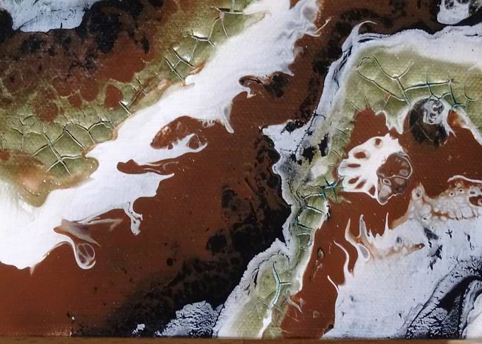 Brown Abstract Art