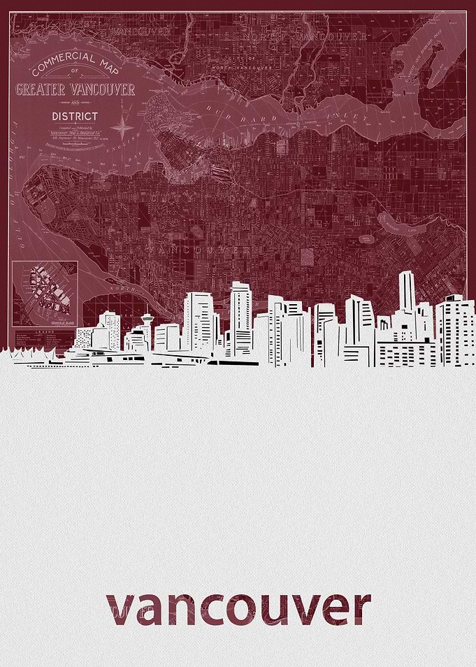 vancouver skyline red