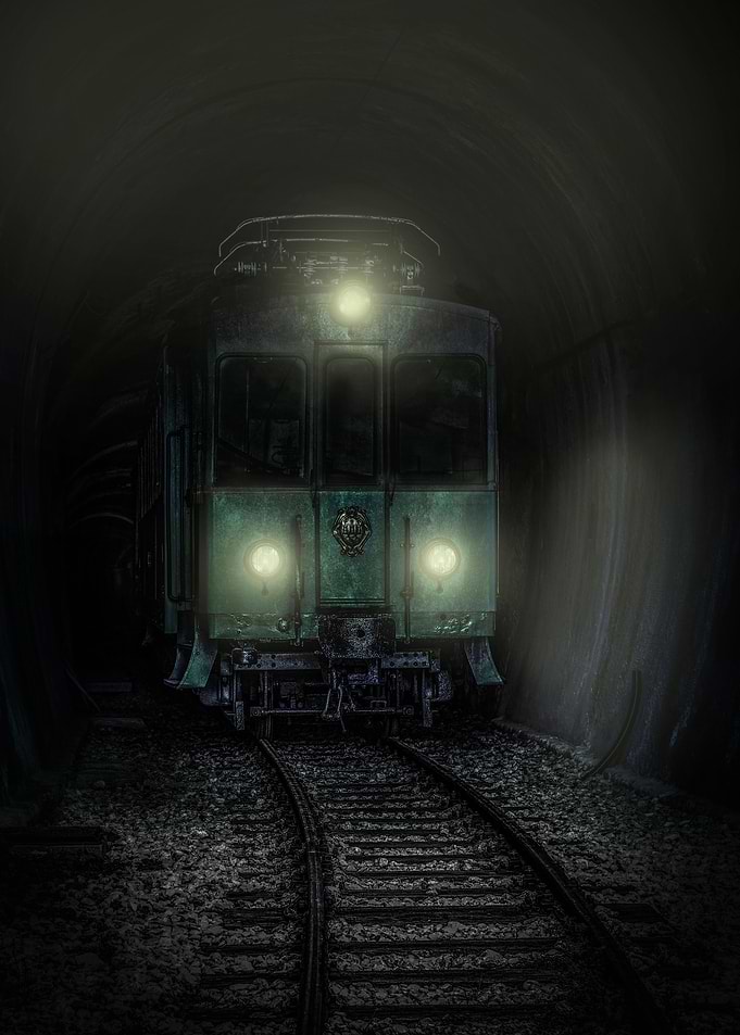 Rusty green train