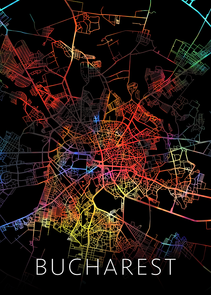 Bucharest Romania City Map