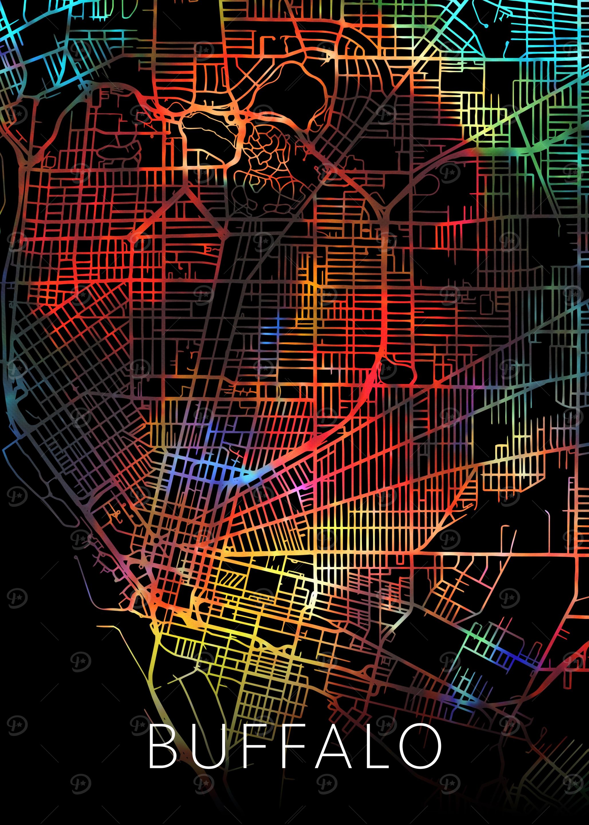 Buffalo New York City Map