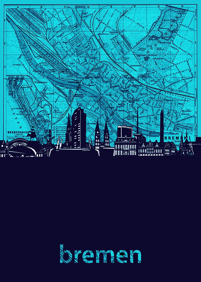 bremen skyline turquoise