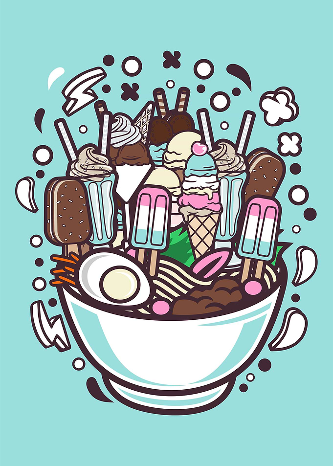 Ramen Ice Cream