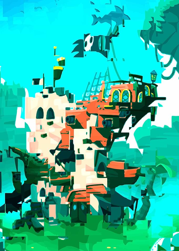 Abstract Castle Ship