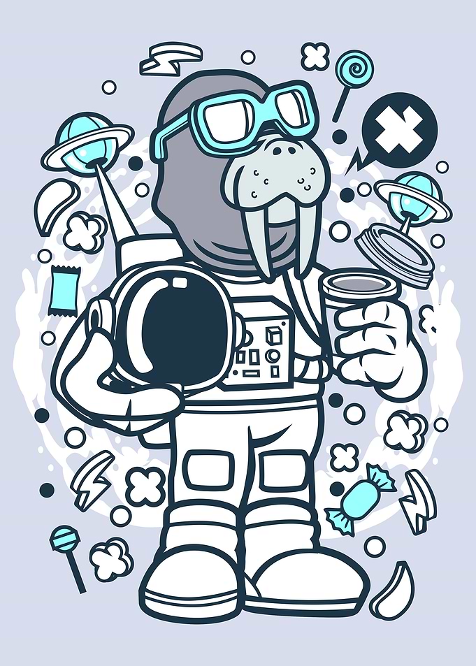 Walrus Astronaut