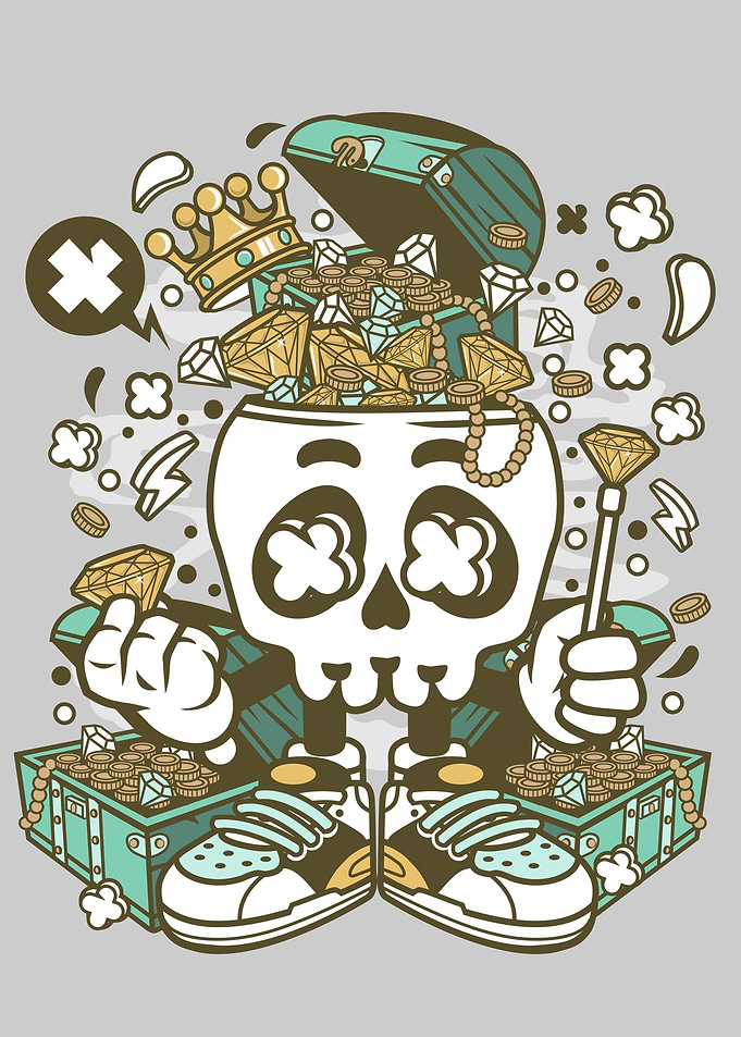 Treasure Skull Head