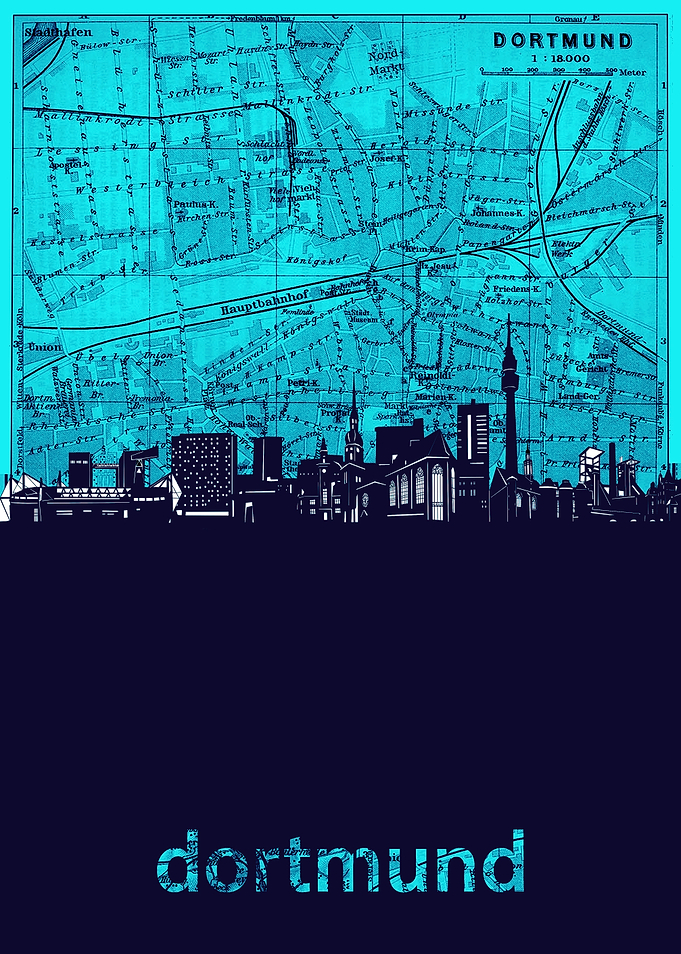 dortmund skyline turquoise