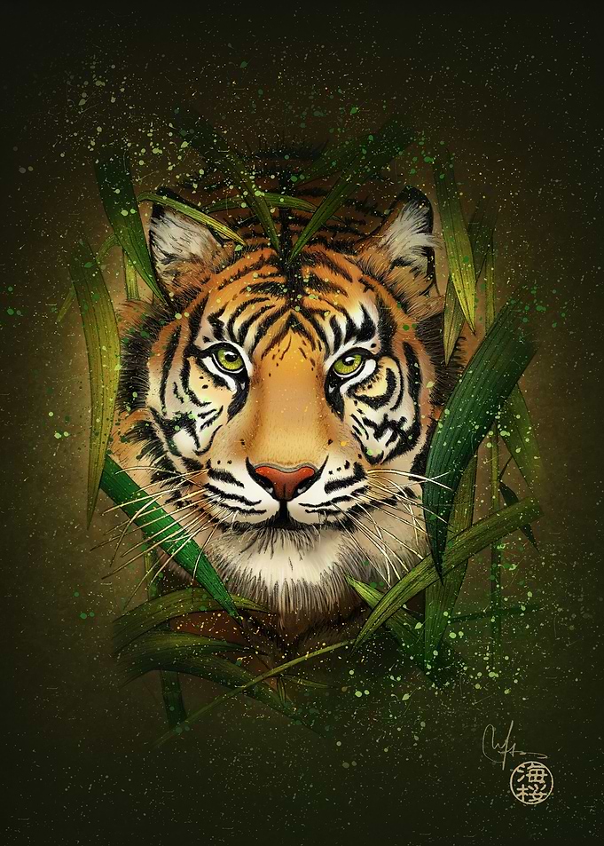Tiger and Bamboo