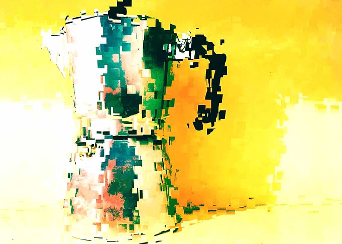 Abstract coffee pot