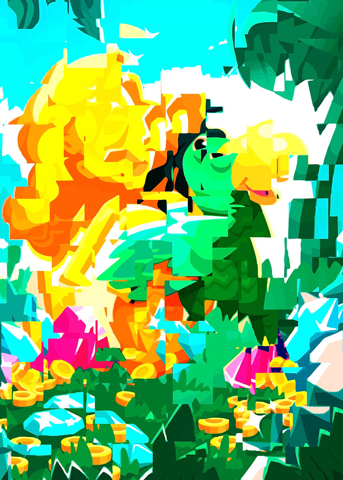 Abstract money bird