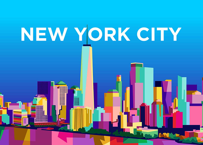 Colorful new york city