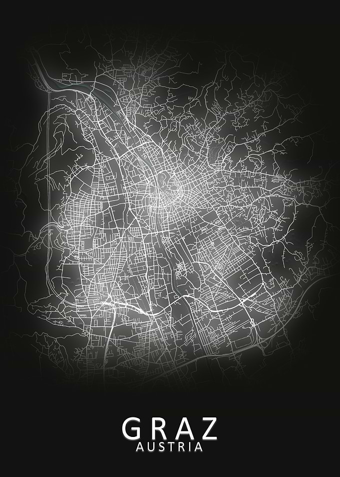 Graz Austria City Map