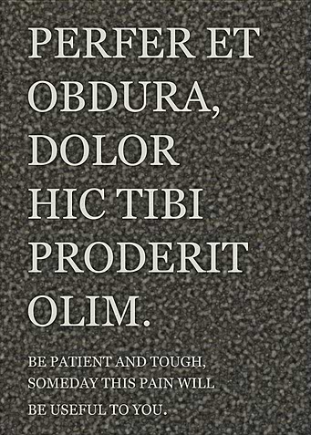 Be Patient and Tough