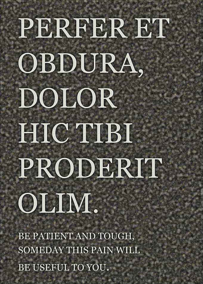 Be Patient and Tough
