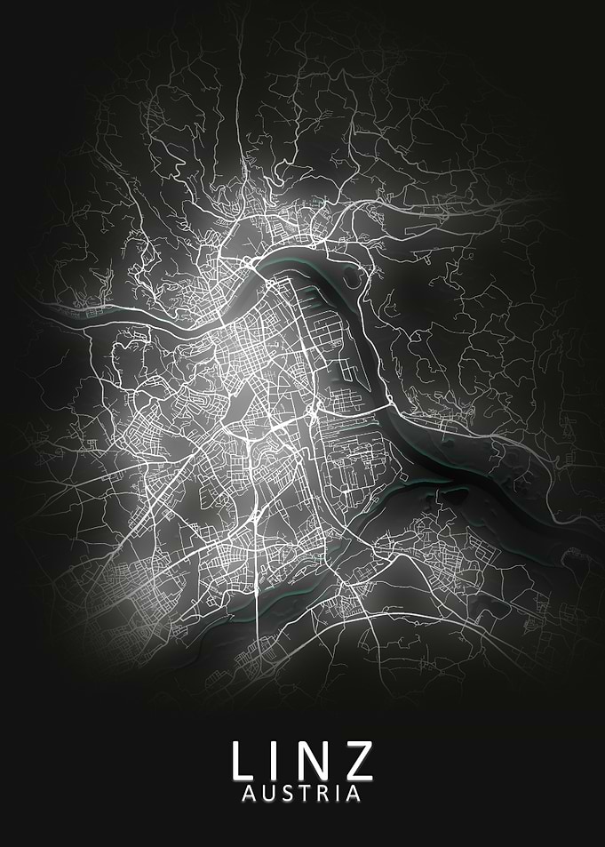 Linz Austria City Map