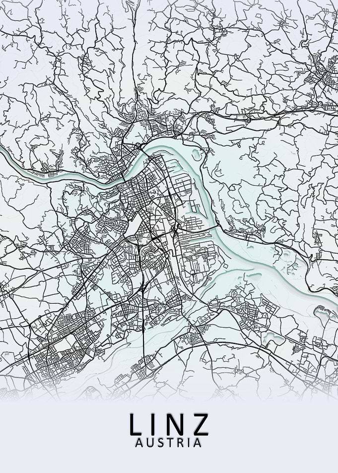 Linz Austria City Map