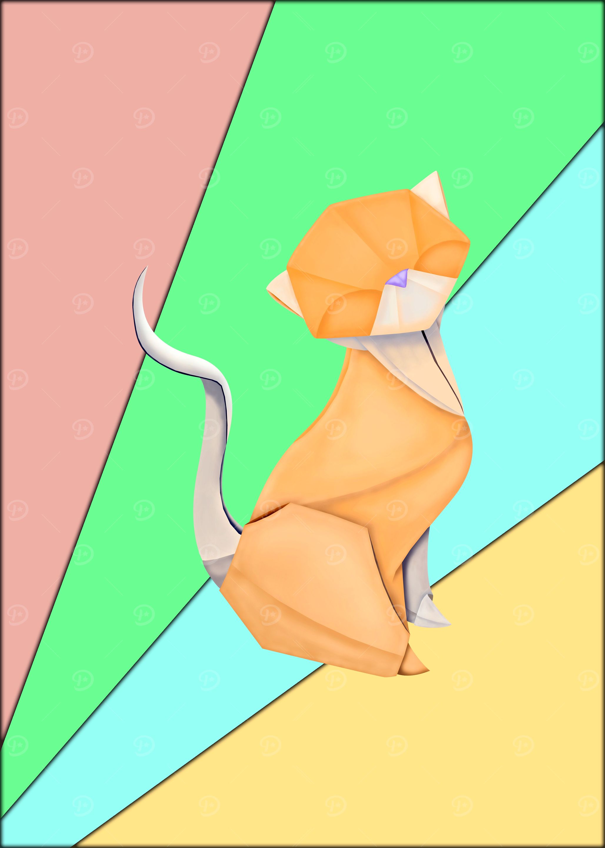 Origami Kitten