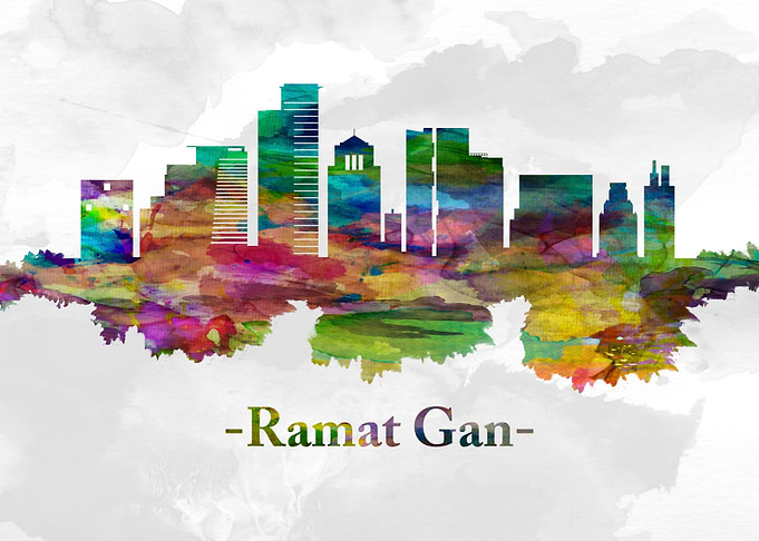 Ramat Gan Israel skyline