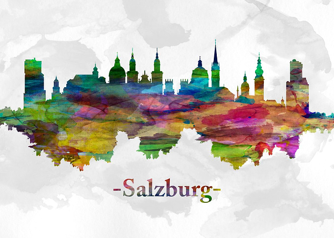 Salzburg Austria skyline