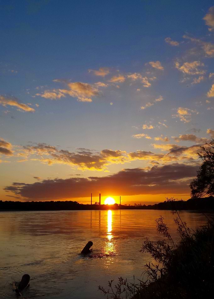 Colorful Sunset at Vistula