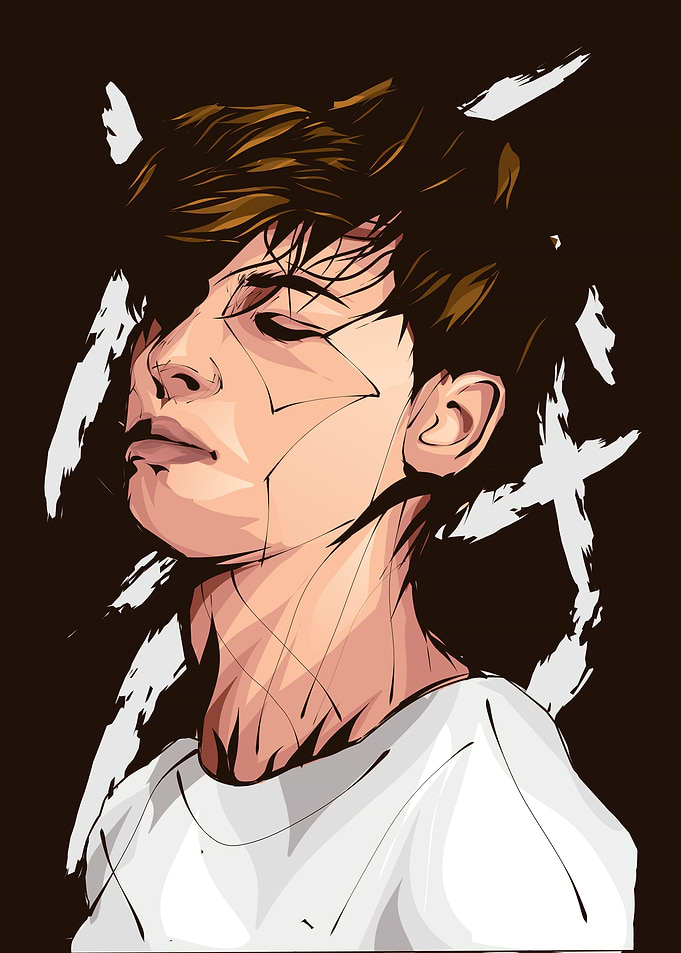 Sad Boy In The Darkness