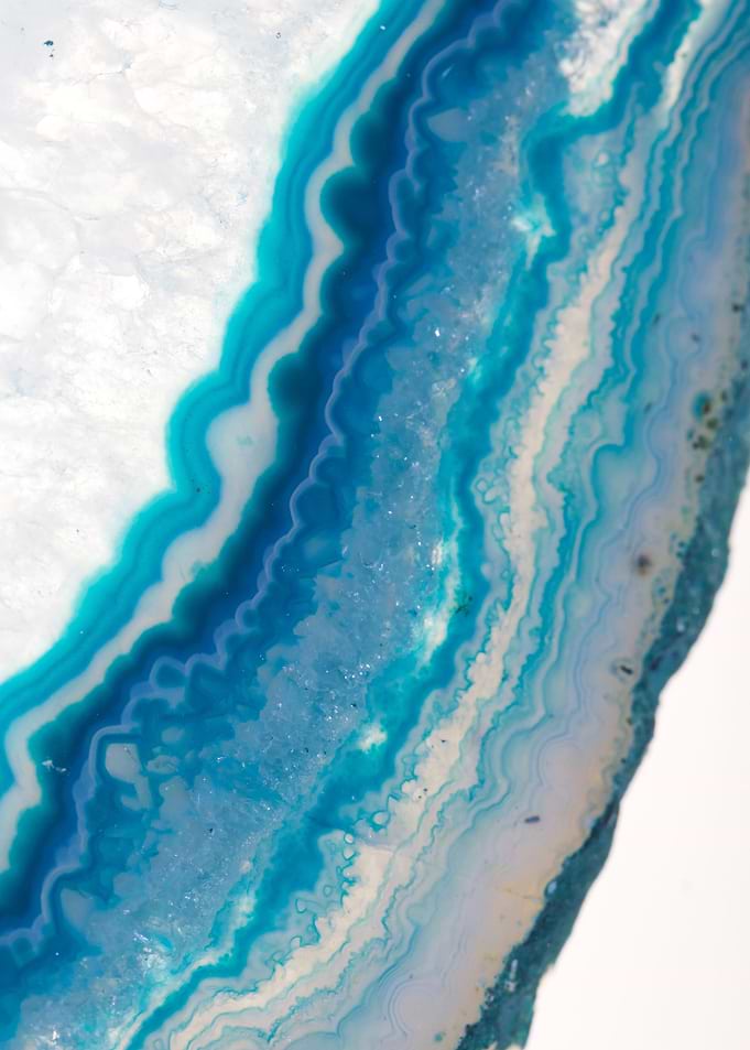 Blue sparkle agate