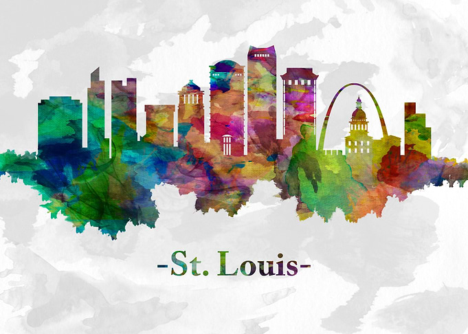 St Louis Missouri skyline