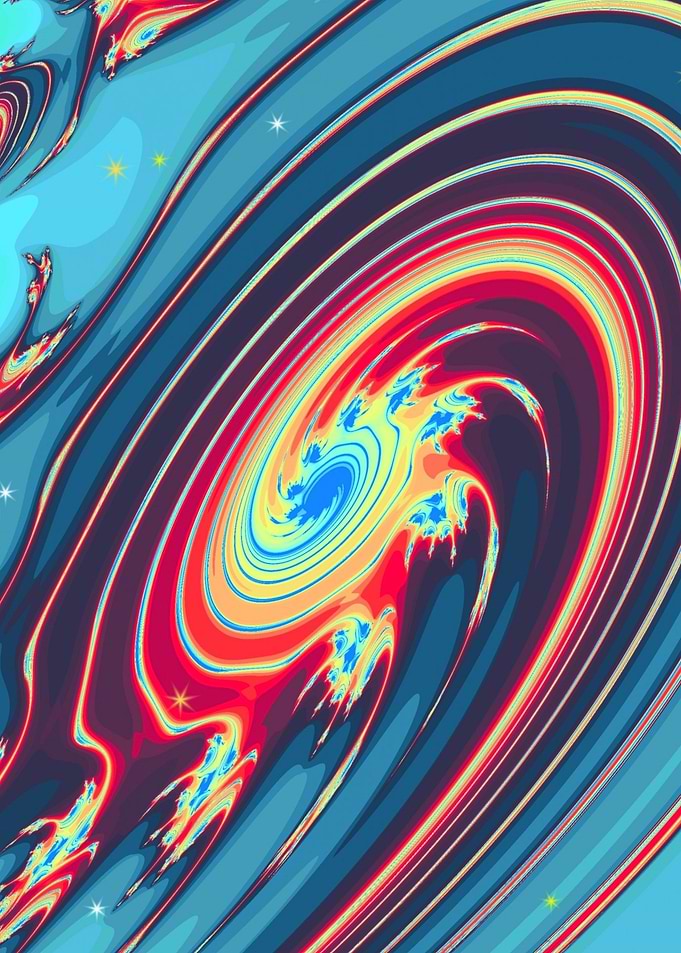 Spiraling Galaxy Fractals