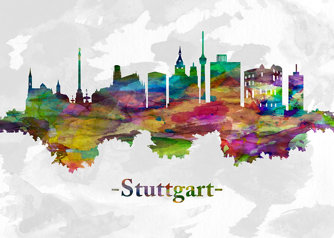 Stuttgart Germany skyline