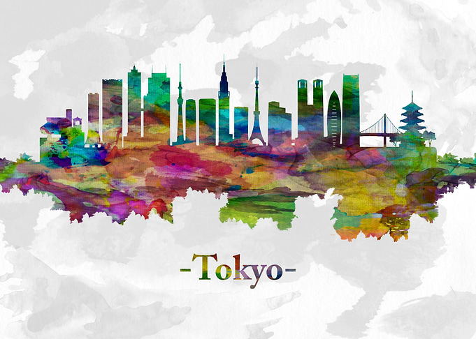 Tokyo Japan skyline