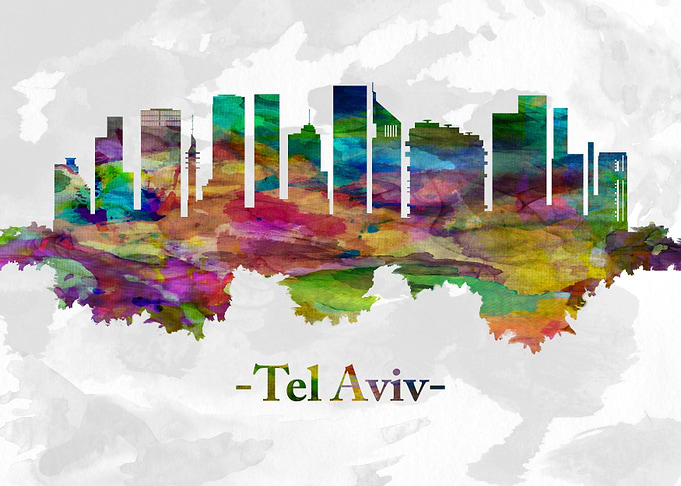 Tel Aviv Israel skyline
