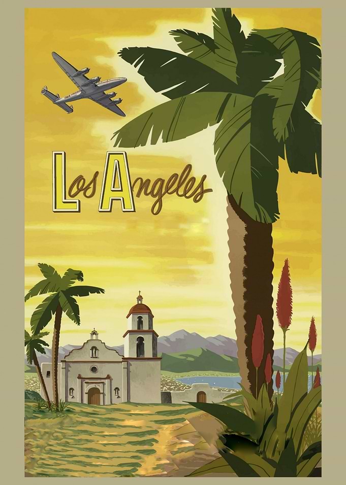 Travel Poster Los Angeles