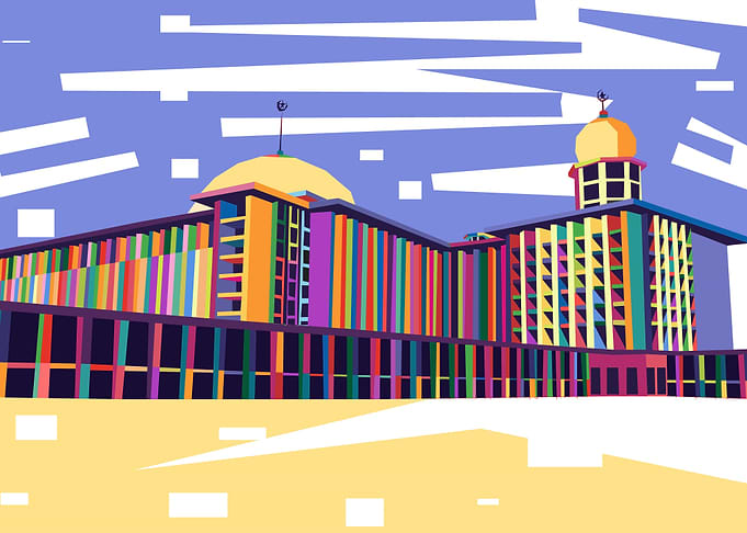 colorful mosque