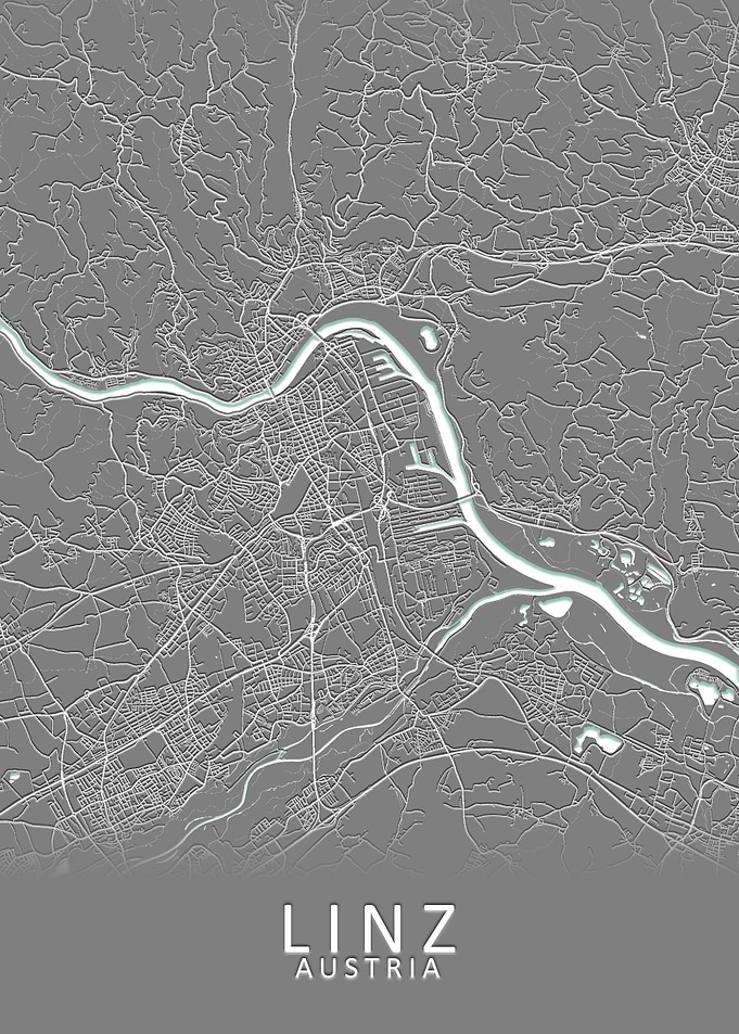 Linz Austria City Map