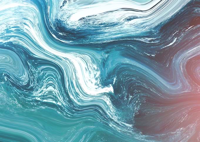 Abstract Marble Painting