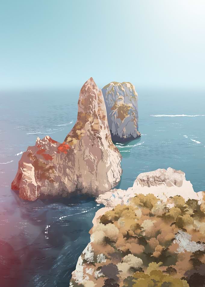 Hills Beside Beach