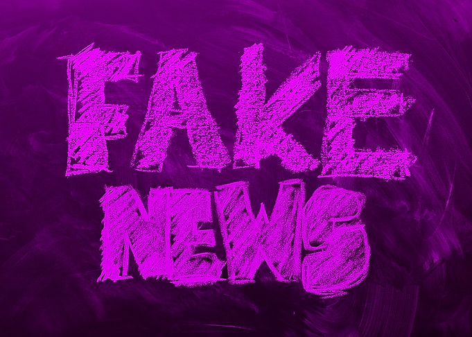 Fake News purple magenta