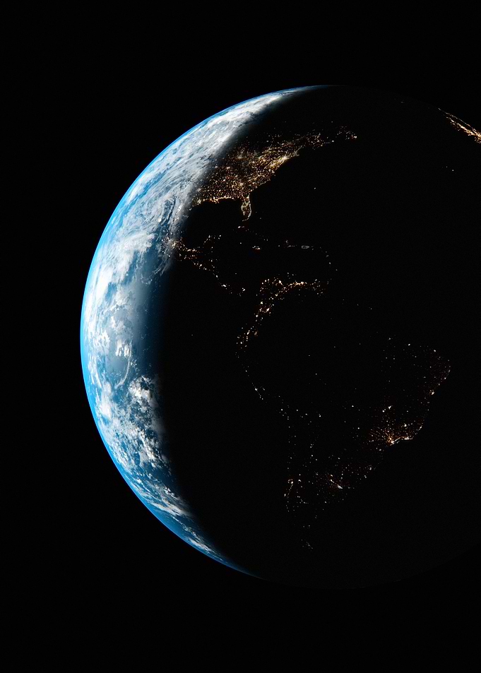 Americas at Night