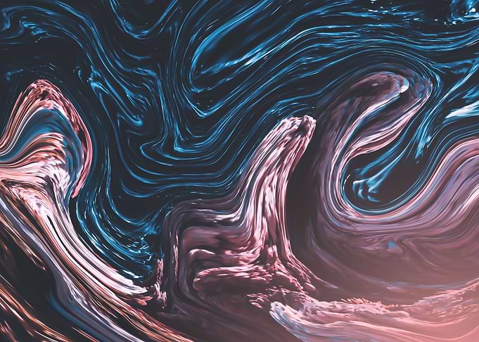 Abstract Marble Painting