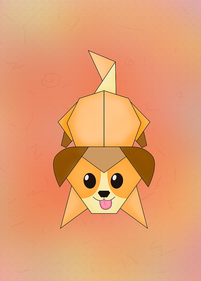 Chibi Origami puppy