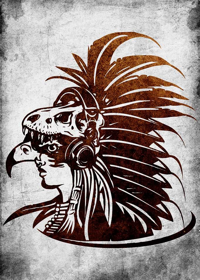 Native indien skull