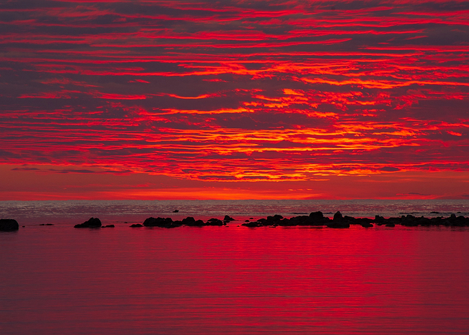 Fiery dusk