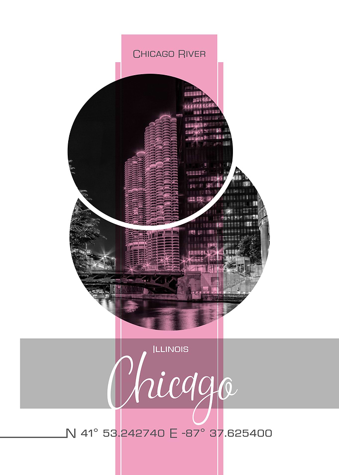 Poster Art CHICAGO River