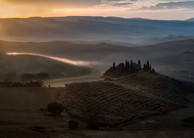 Sunrise over Toscany