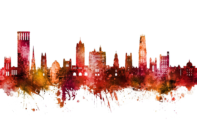 Yale Connecticut Skyline