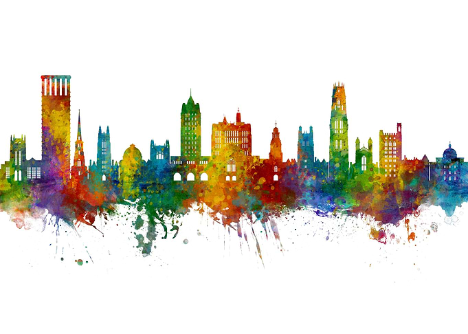 Yale Connecticut Skyline