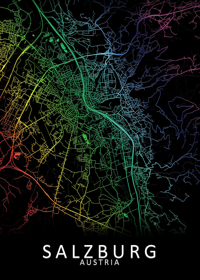 Salzburg Austria City Map