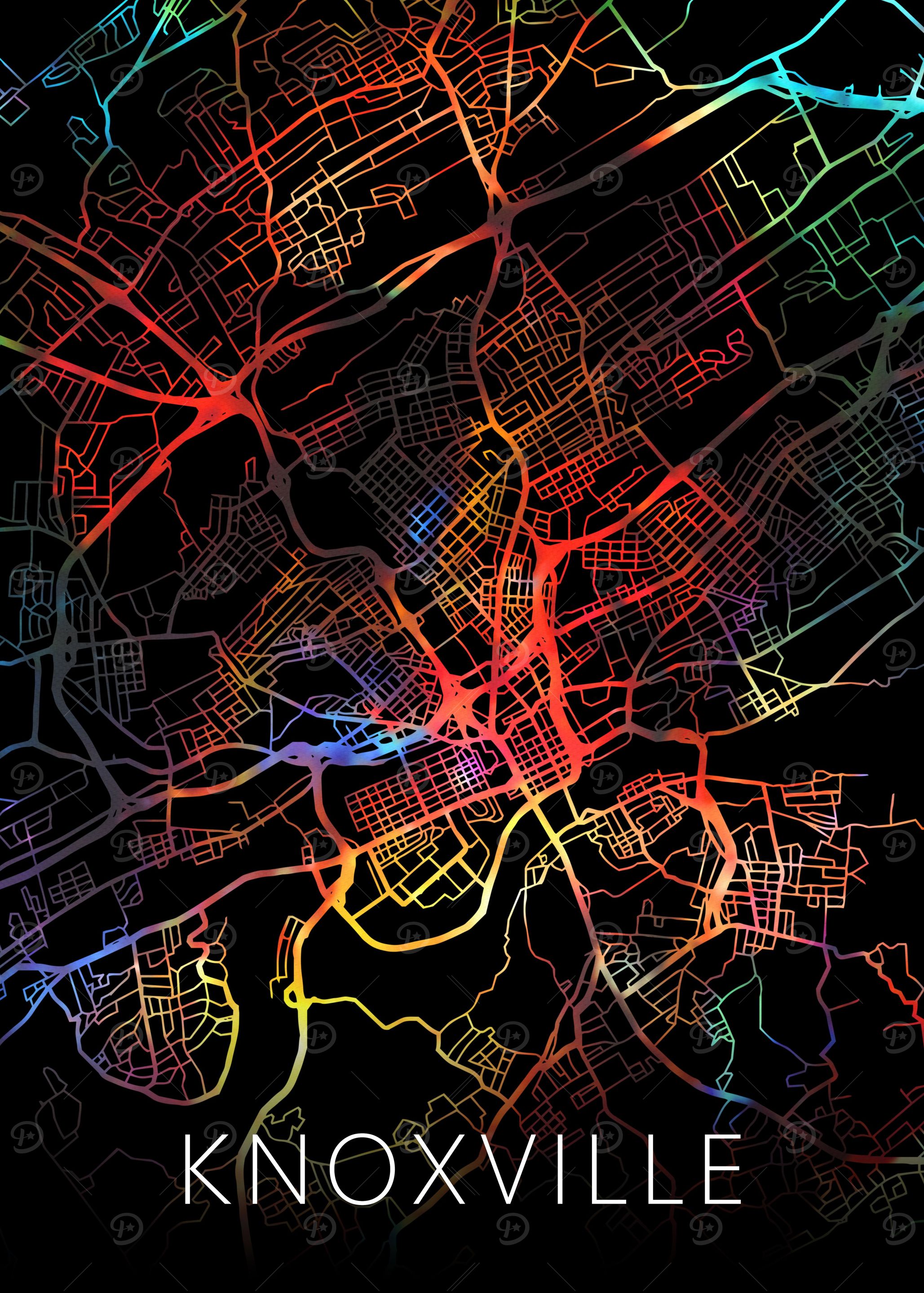 Knoxville Tennessee Map