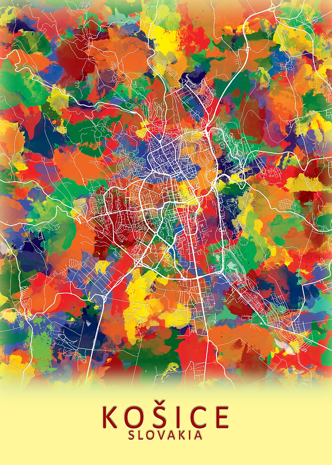 Kosice Slovakia City Map