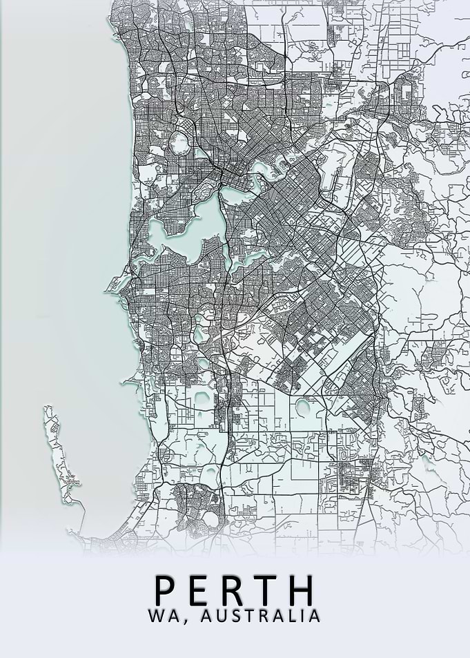Perth Australia City Map